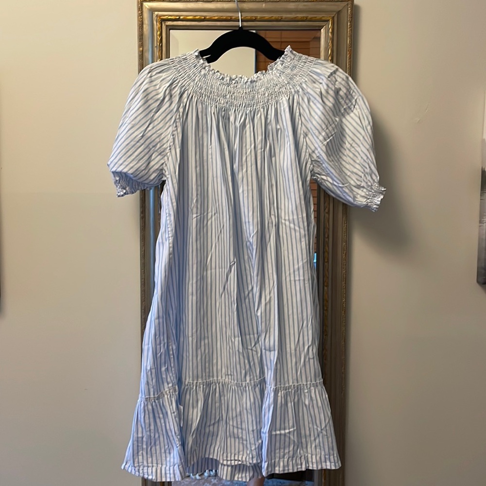 Light blue stripe dress or coverup